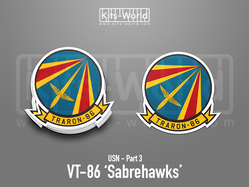 Kitsworld SAV Sticker - US Navy - VT-86 Sabrehawks Approx height: 100 mm KWS4-1 